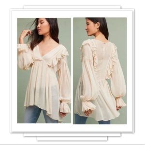 Anthropologie Maeve Wynne Tunic Top